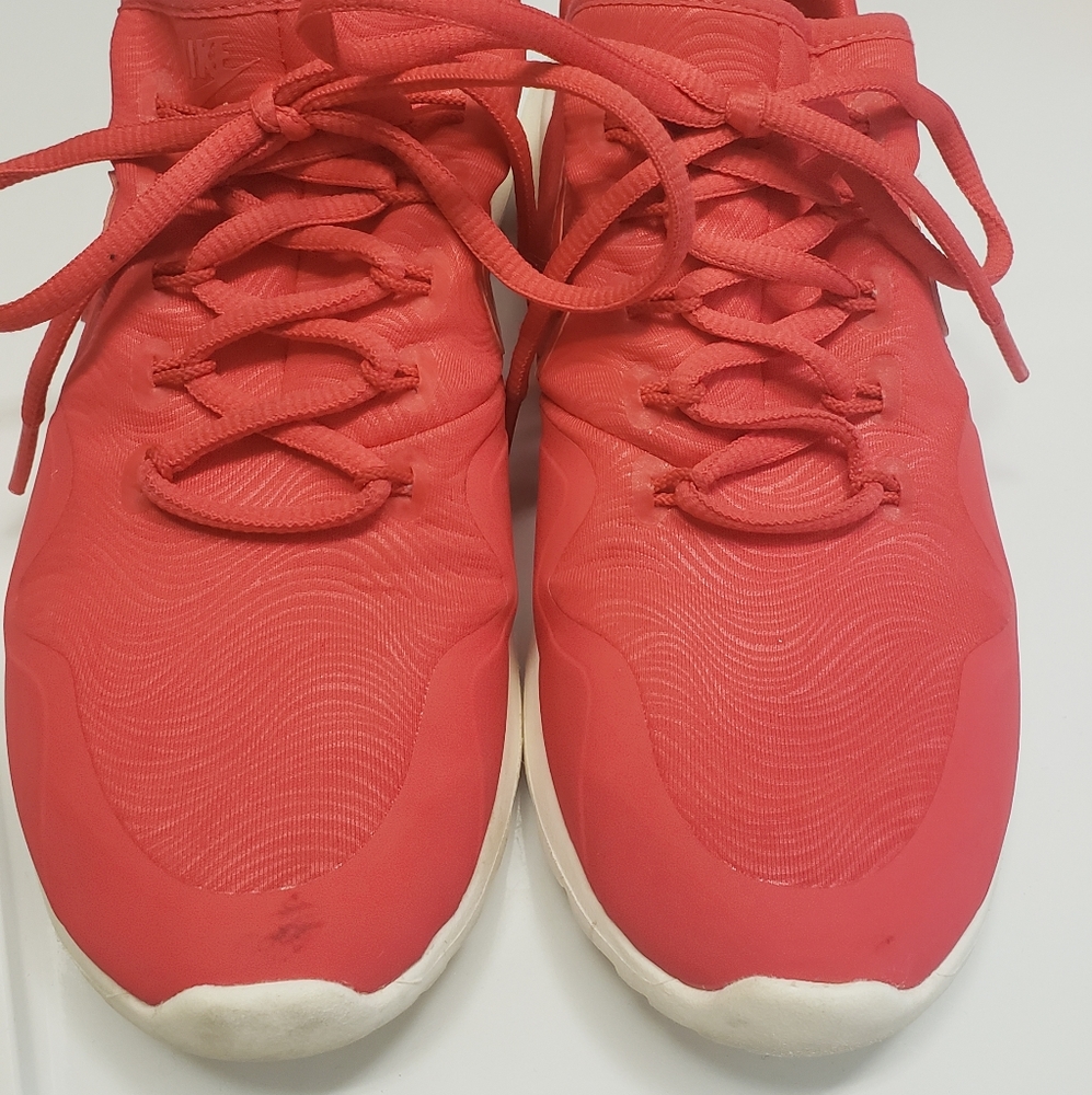 Red nike shoes
